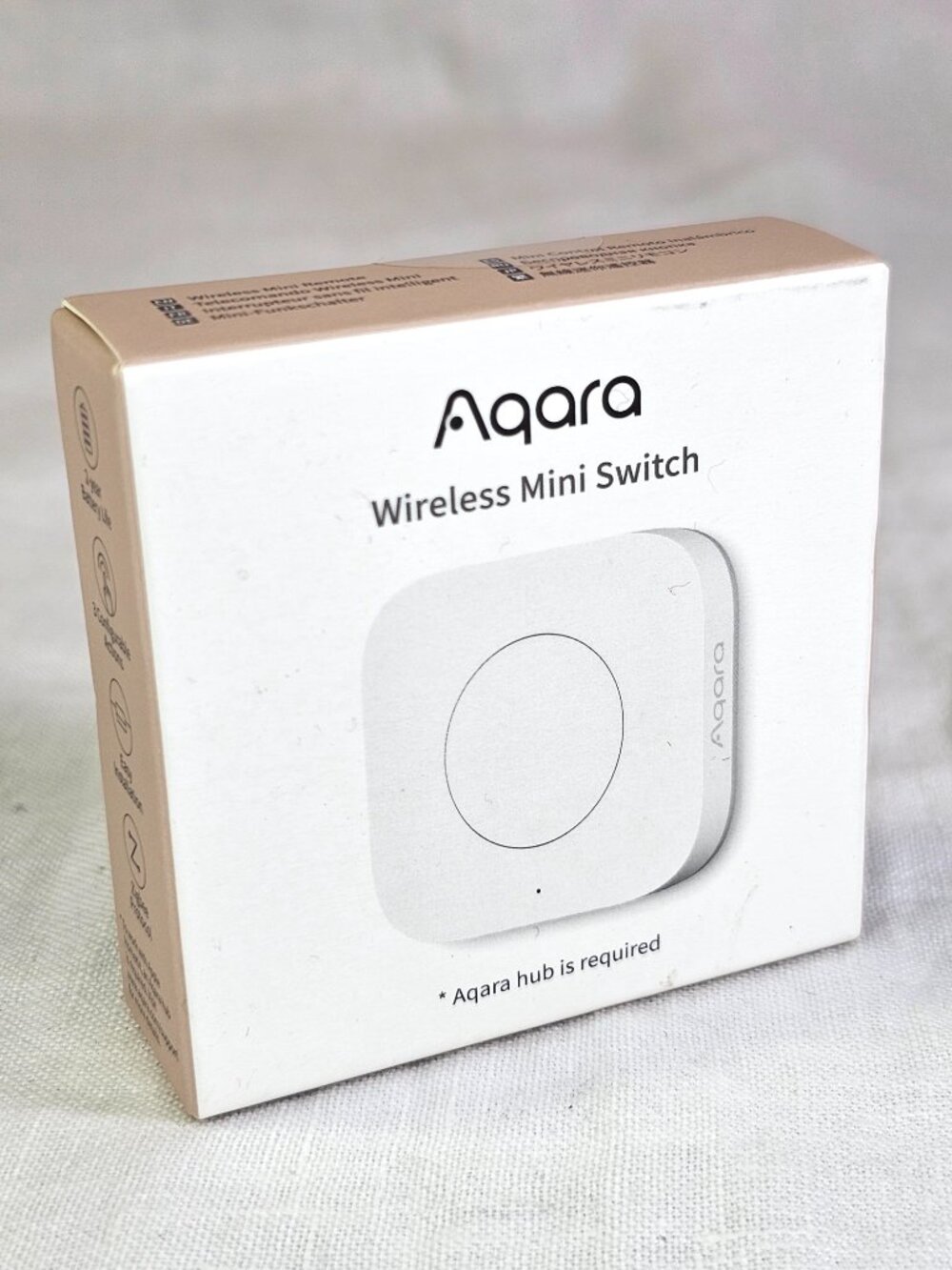 NIB Aqara WXKG11LM Zigbee Wireless Mini Switch Smart Home Button White